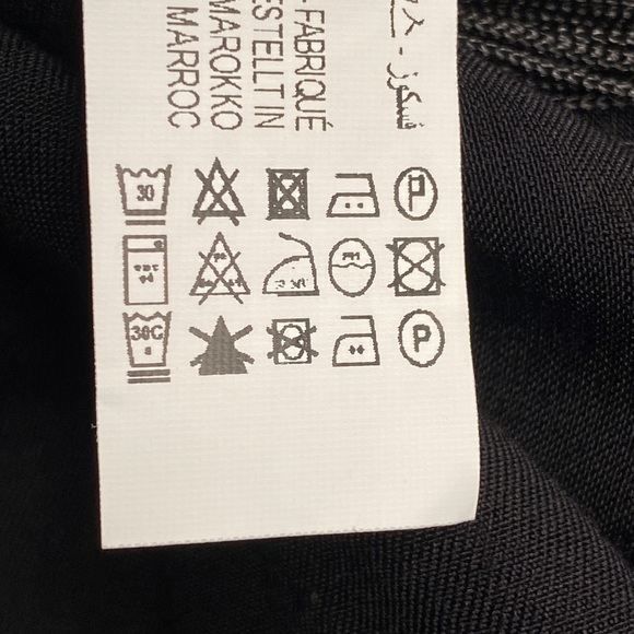 NWT. Zara Black Fringed Slip Casual Mini Dress. Size L. - Picture 10 of 10